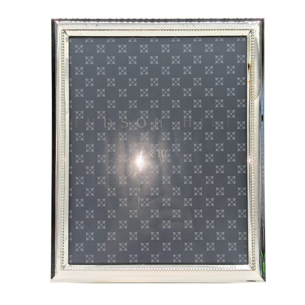 Vintage Hudson Hill Silver 8"X10" Beaded Picture Frame